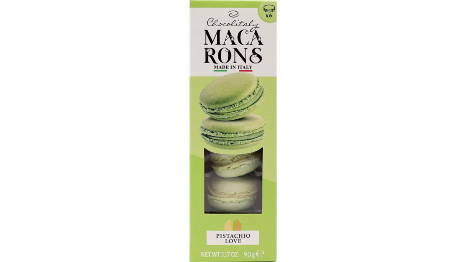 chocolitaly macarons pistacchio 6 pz gr.90