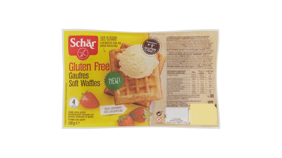 Schär Gaufres Soft Waffles 100 gr. senza glutine