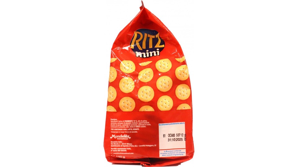 Ritz Original Mini Crackers Multipack 6 Bustine - 240g