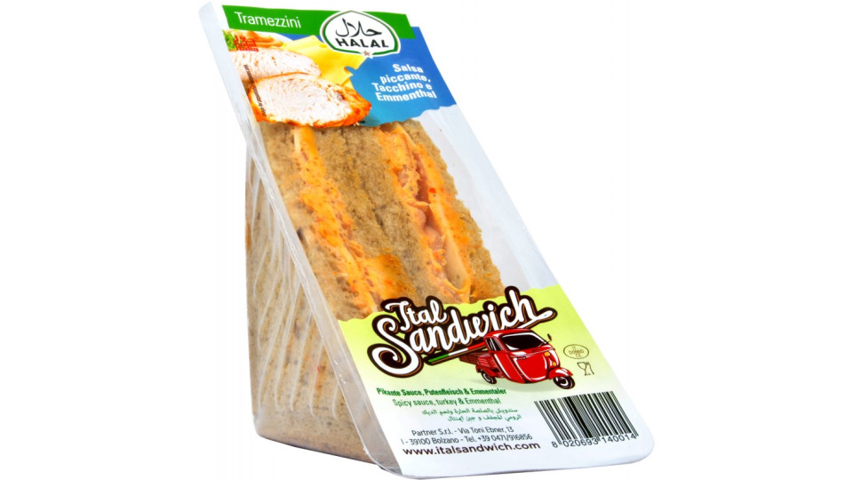 Ital tramezzino halal tacchino gr.130