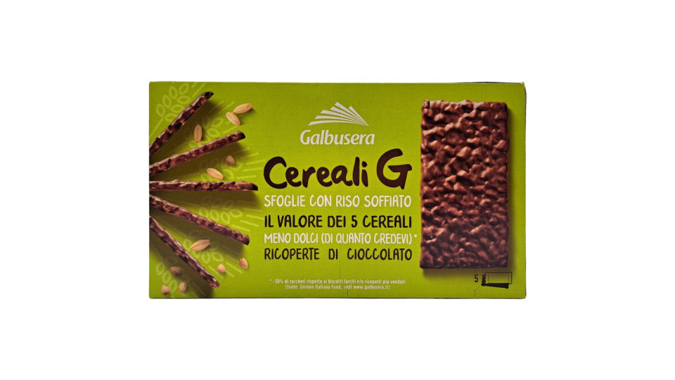 Galbusera Crackers ricoperti di Cioccolato al latte 5 x 30 g