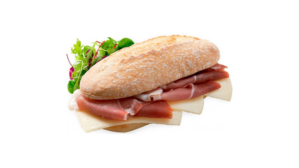 Ital panino campagnolo con prosciutto crudo gr.160