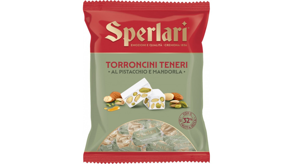 Sperlari Torroncini Teneri al pistacchio e mandorla 117 g