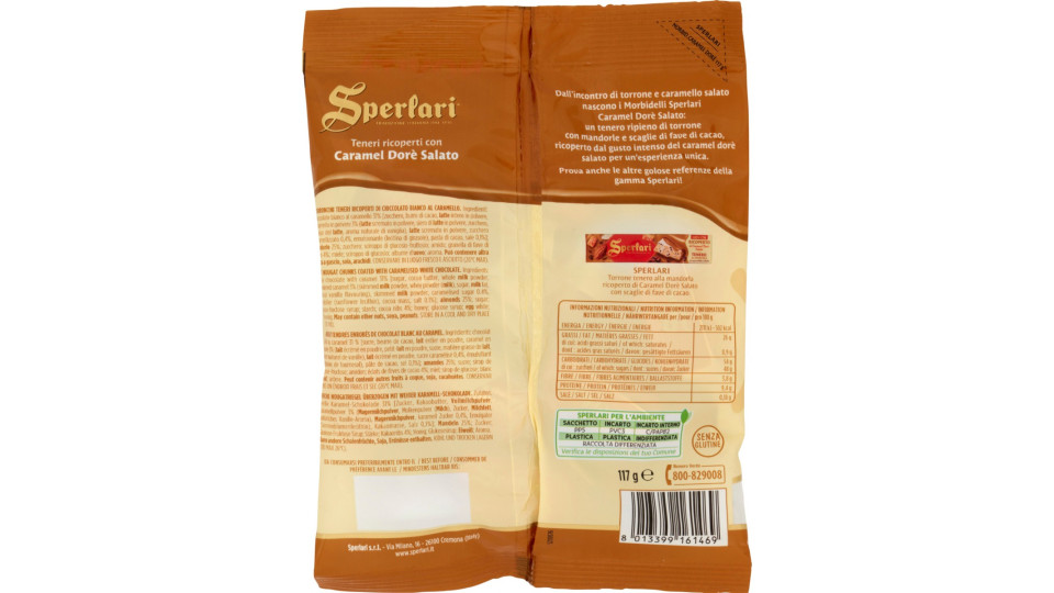 Sperlari Morbidelli Teneri ricoperti con Caramel Dorè Salato...