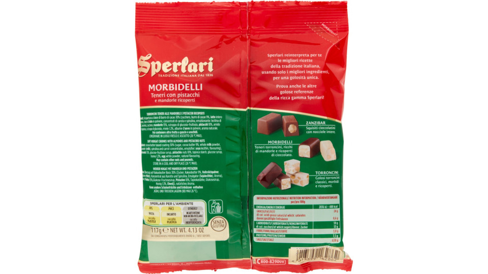 Sperlari Morbidelli Teneri con pistacchi e mandorle ricoperti...