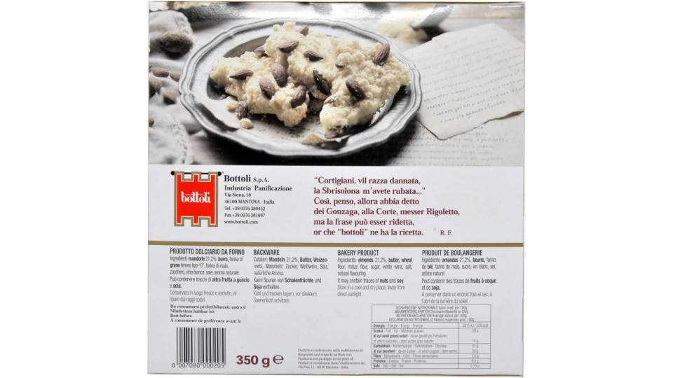Bottoli La Sbrisolona 350 gr.