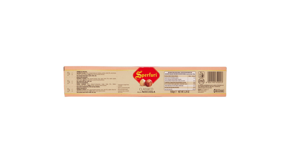 Sperlari torrone alla nocciola gr.150