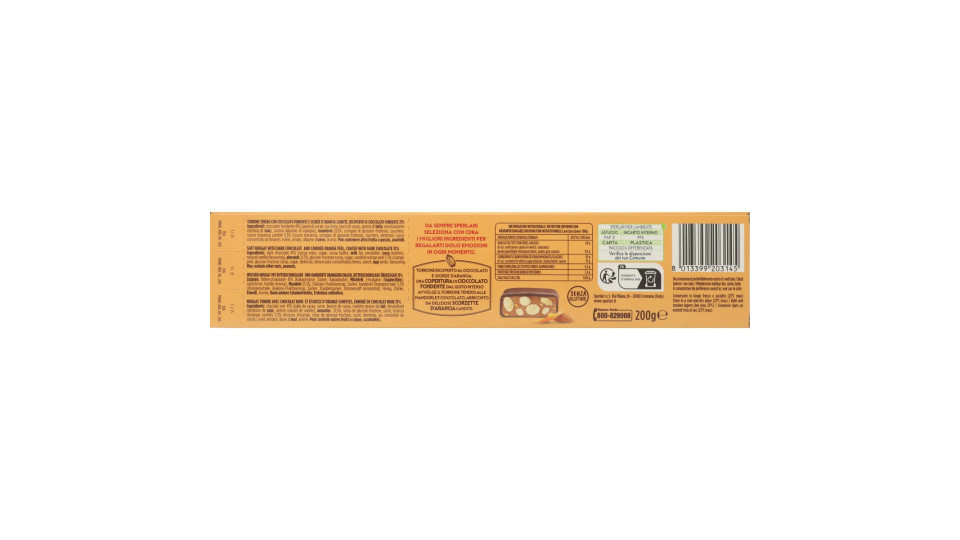 Sperlari Ricoperto al Cioccolato Fondente Torrone Tenero al...