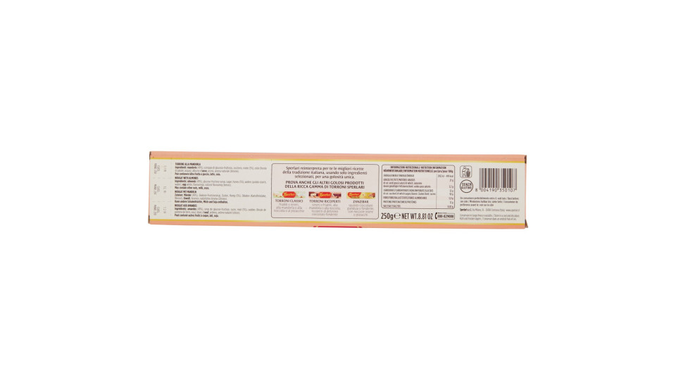 Sperlari torrone classico mandorla gr.250