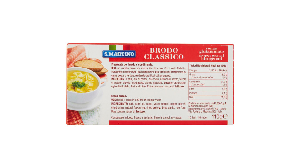 S.Martino Brodo Classico 10 Dadi 110 gr.