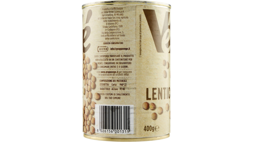 VéGé Lenticchie 400 g