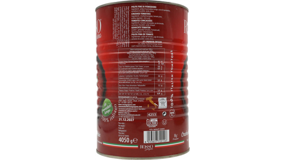 Rosso gargano polpa fine gr.400