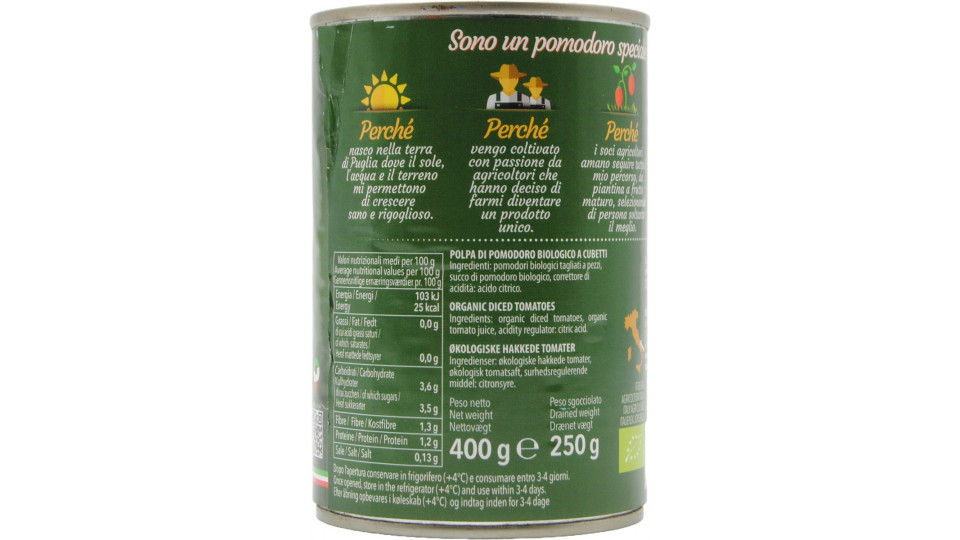 Rosso gargano polpa cubetti bio gr.400