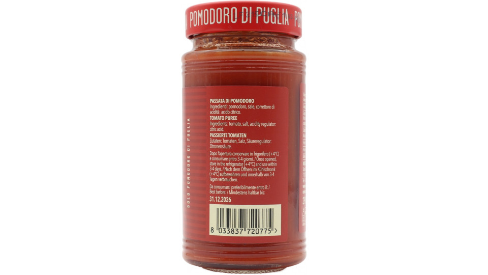 Rosso gargano passata di puglia gr.290