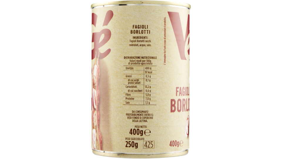 VéGé Fagioli Borlotti 400 g