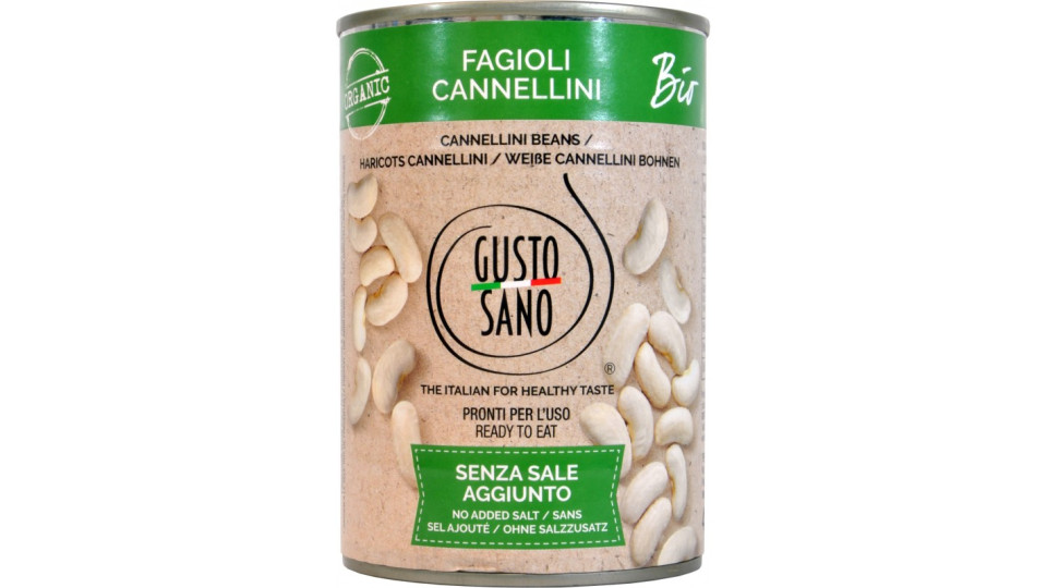 Gusto sano fagioli cannellini bio 400g