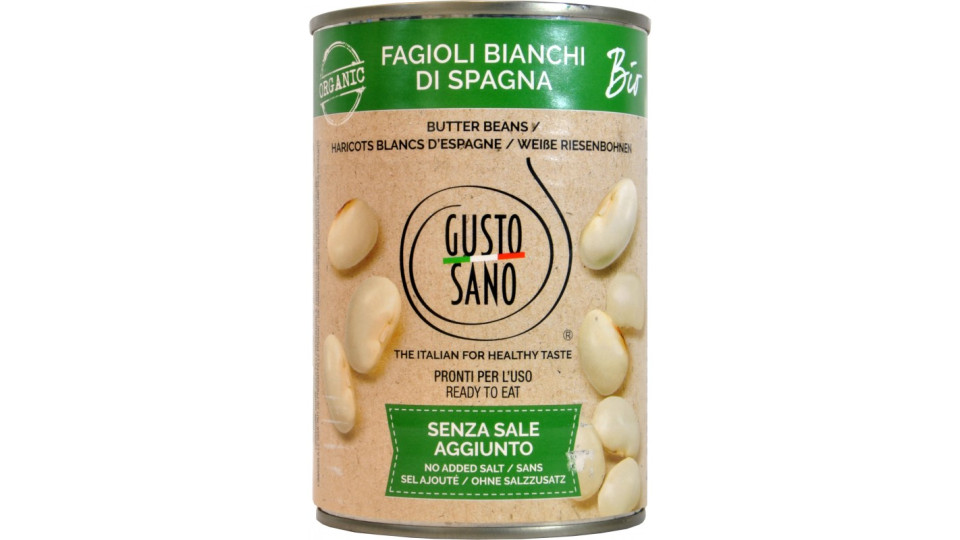 Gusto sano fagioli bianchi bio 400g