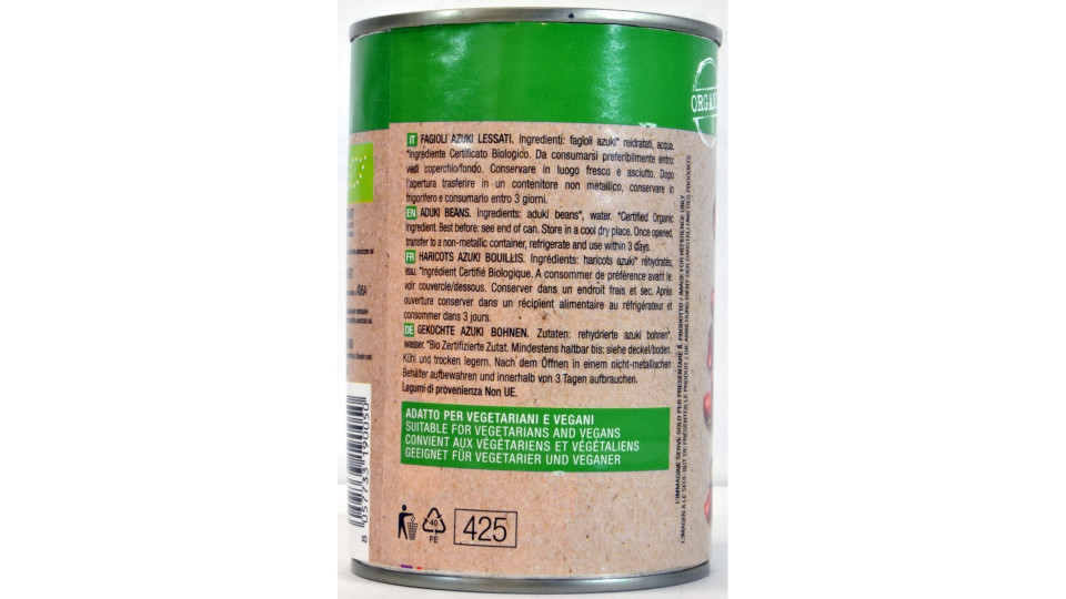 Gusto sano fagioli azuki bio 400g