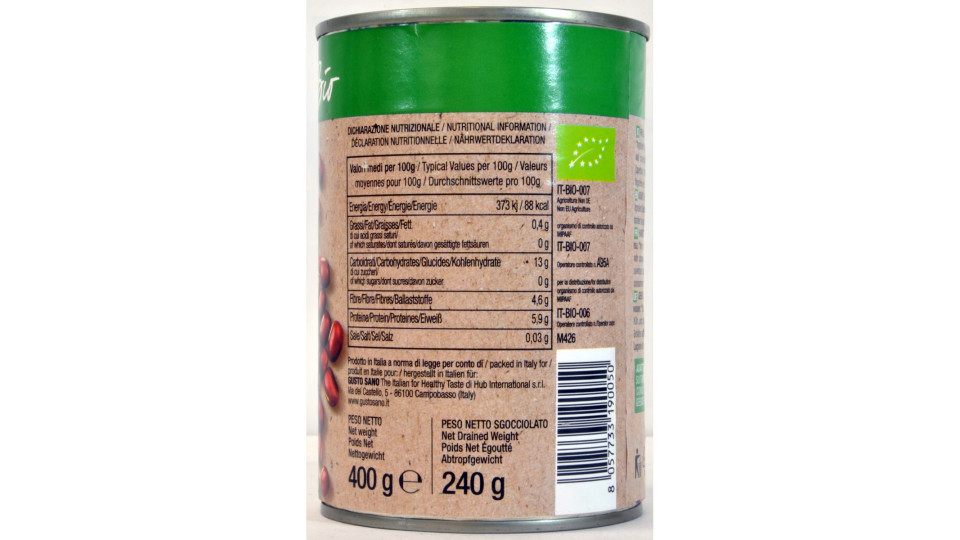Gusto sano fagioli azuki bio 400g