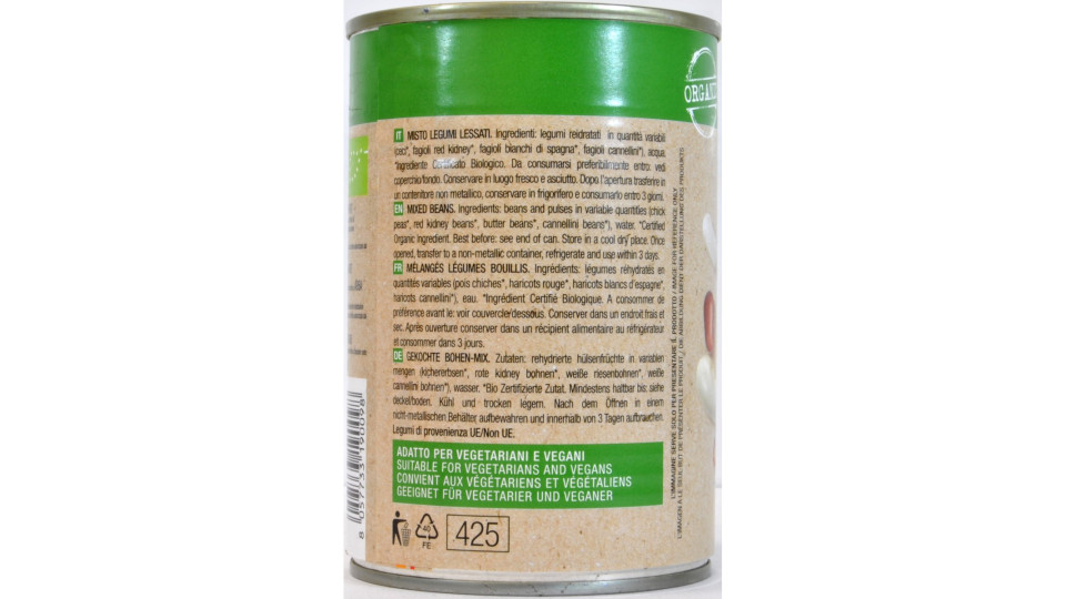 Gusto sano fagioli misti bio 400g
