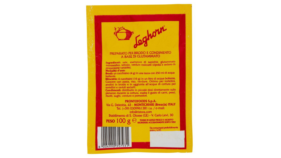 Ristora leghorn preparato per brodo vegetale gr.100
