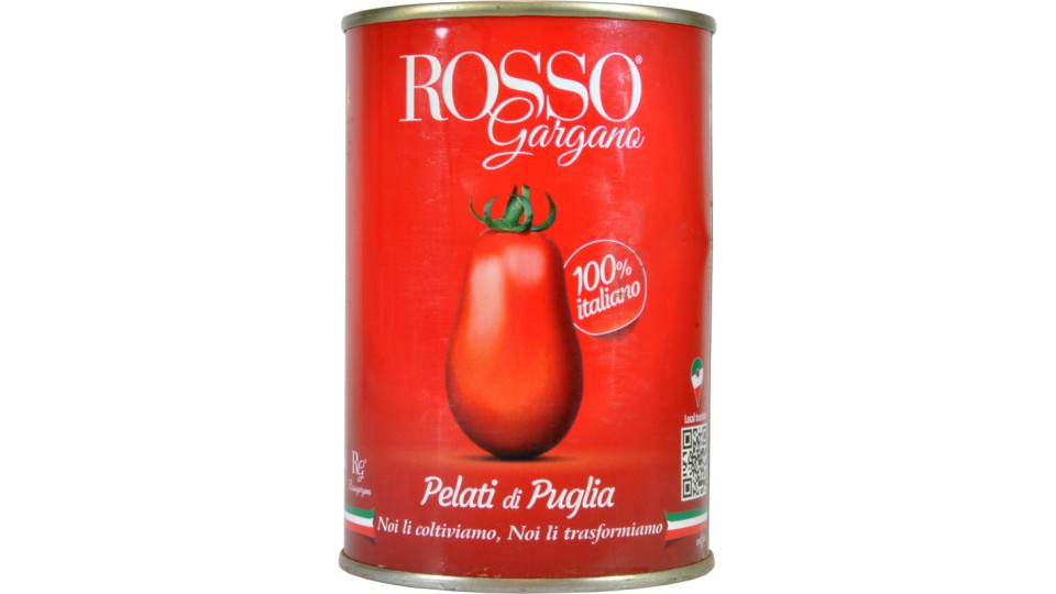 Rosso Gargano pomodori pelati puglia gr.400