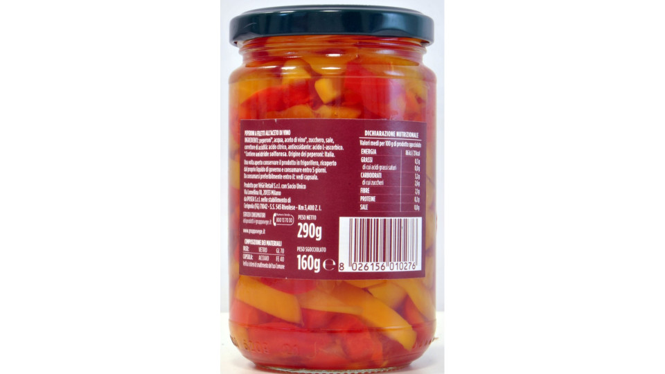 VèGè peperoni filetti sottaceto gr.290