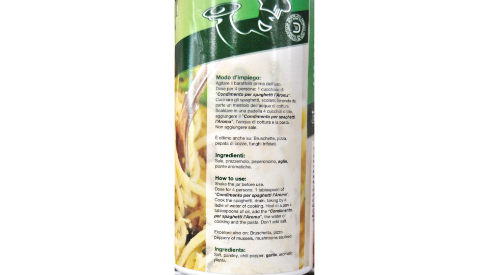 L'Aroma condimento per spaghetti barattolo gr.60
