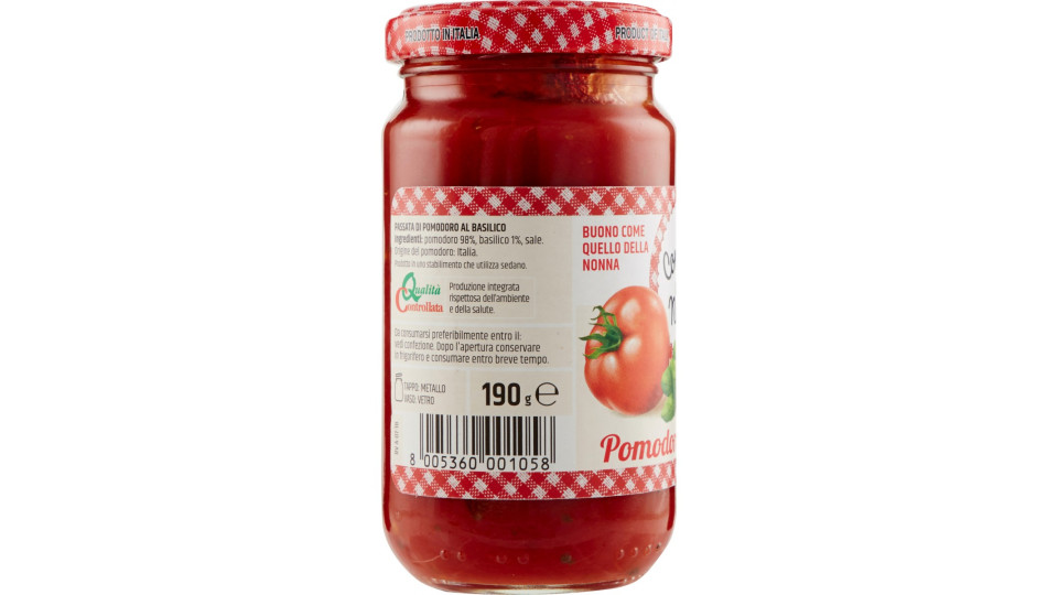 Le conserve della Nonna sugo pomodoro e basilico - gr.190