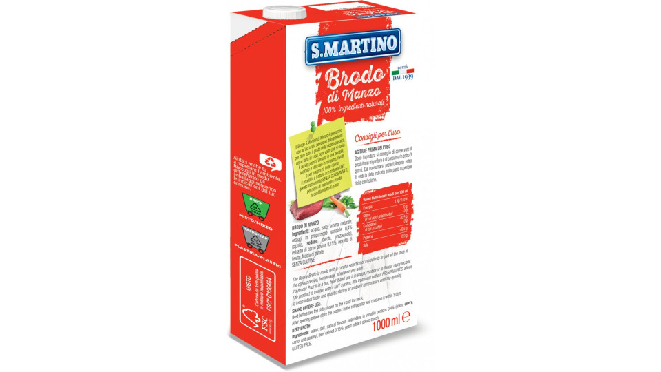 San Martino brodo di manzo brick lt.1
