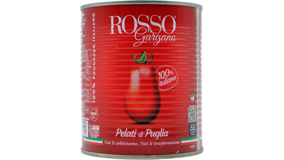 Rosso gargano pomodoro pelato gr.800