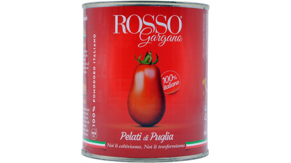 Rosso gargano pomodoro pelato easy open gr.800