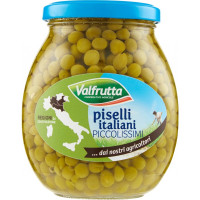 Valfrutta piselli italiani Piccolissimi vaso 360 gr.