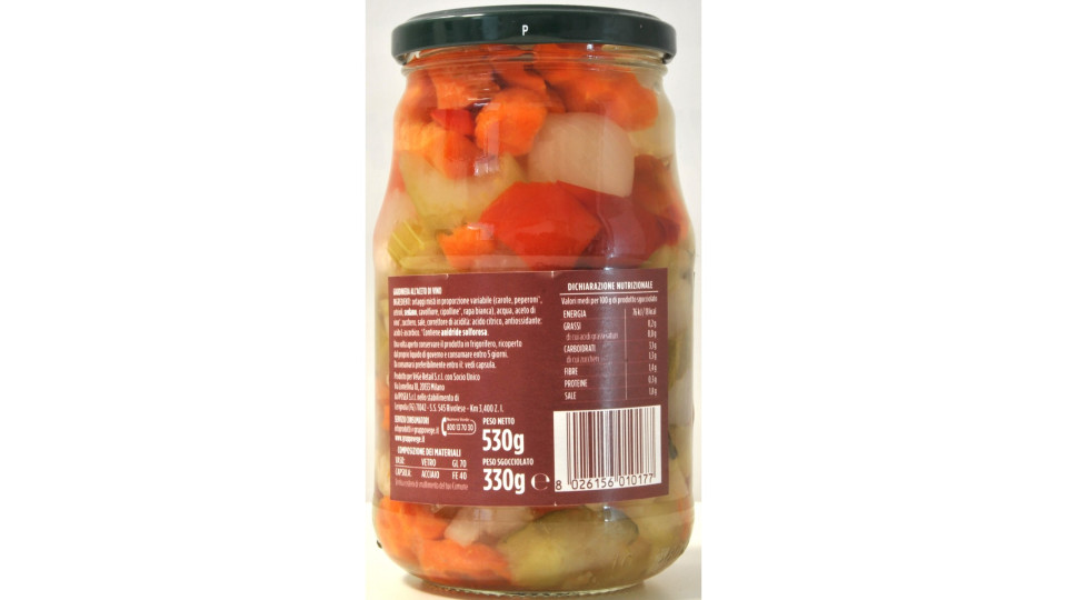 VèGè giardiniera sottaceto gr.530