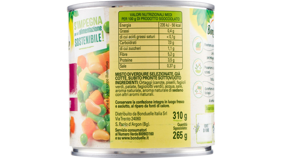 Bonduelle Fantasia di Verdure 310 gr.