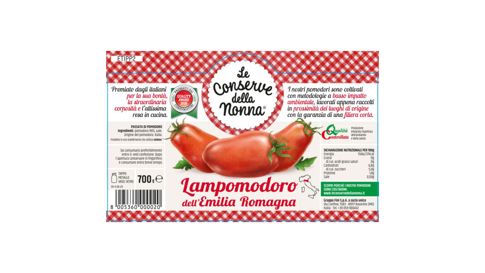 Le conserve della Nonna lampomodoro - gr.500
