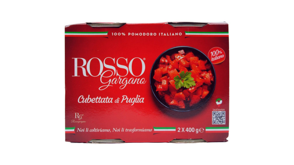 Rosso gargano polpa cubetti x2 gr.400