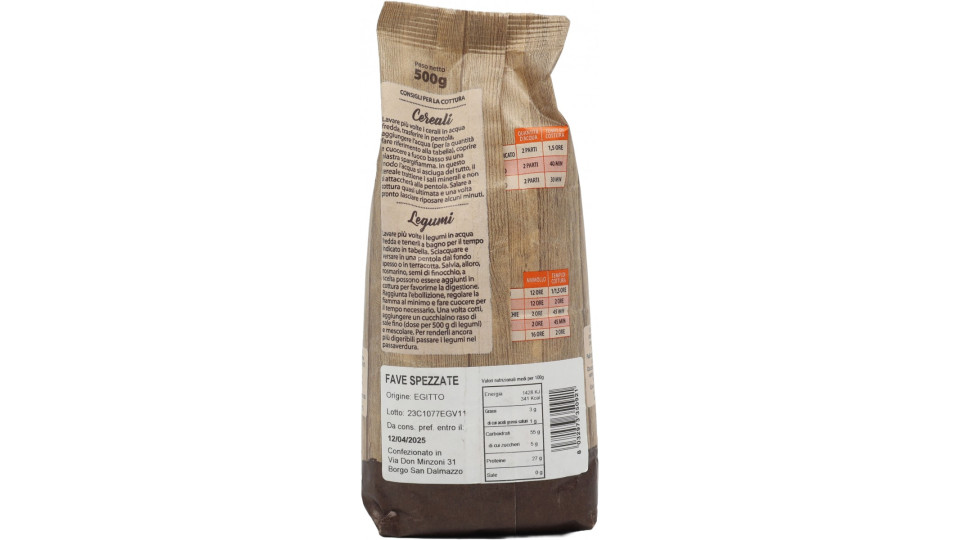 La conserviera fave decorticate e spezzate gr.500