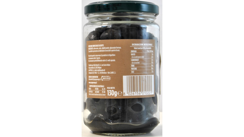 VèGè olive nere denociolate asciutte gr.130