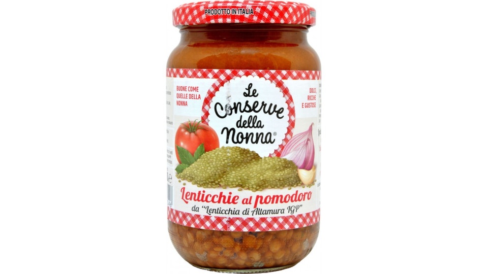 Le conserve della Nonna lenticchie al pomodoro gr.360