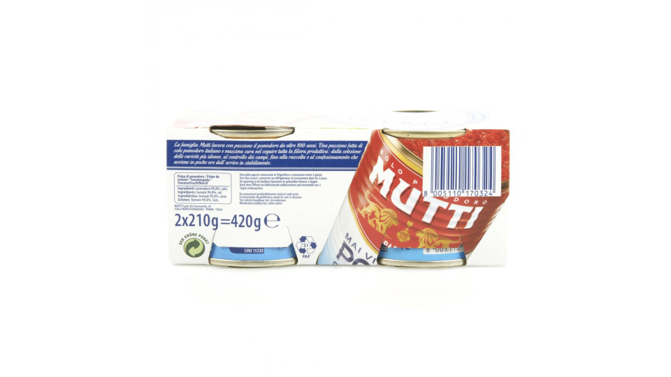 Mutti polpa - gr.210x2