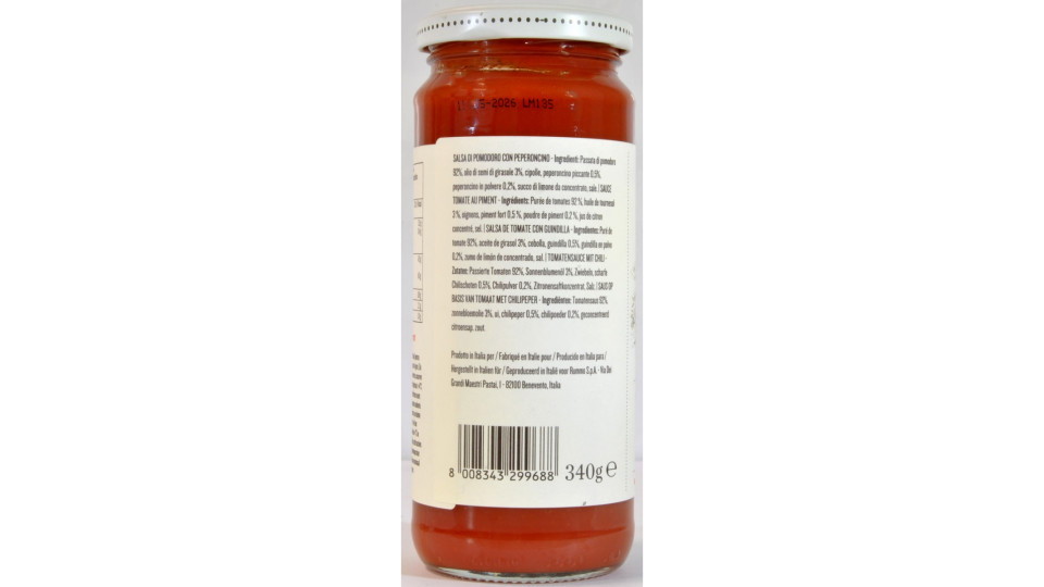 Rummo sugo all'arrabbiata gr.340