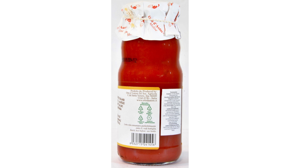 Passata d'autore bottiglia gr.360