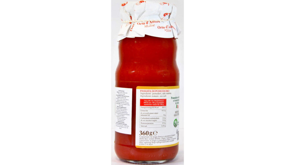 Passata d'autore bottiglia gr.360