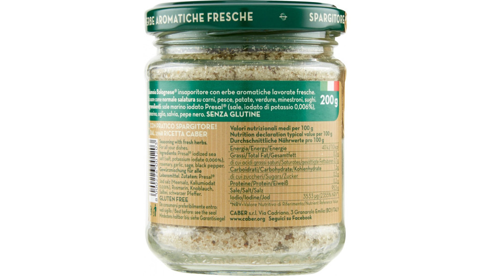 Caber Salamoia Bolognese per Carni, Griglia, Patate, Verdure...