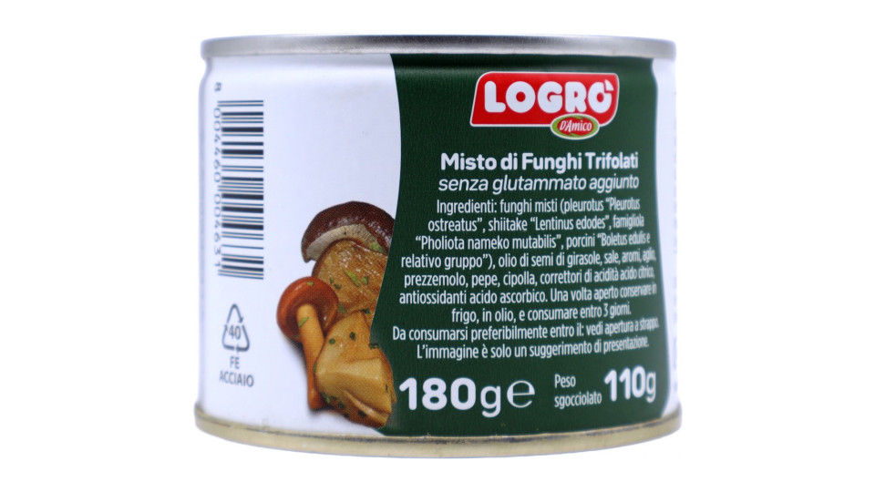 Logro funghi misto bosco trifolati gr.180