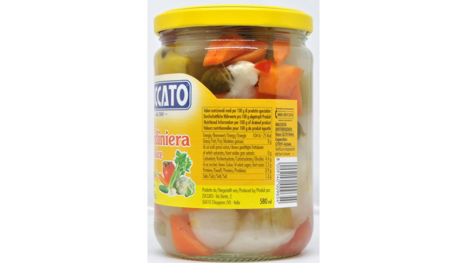 Zuccato la Giardiniera agrodolce 560 g