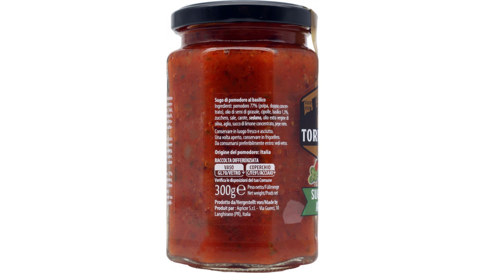 Torrechiara sugo al basilico gr.300