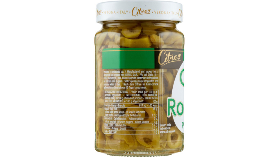 Citres Olive verdi Rondelle 290 g