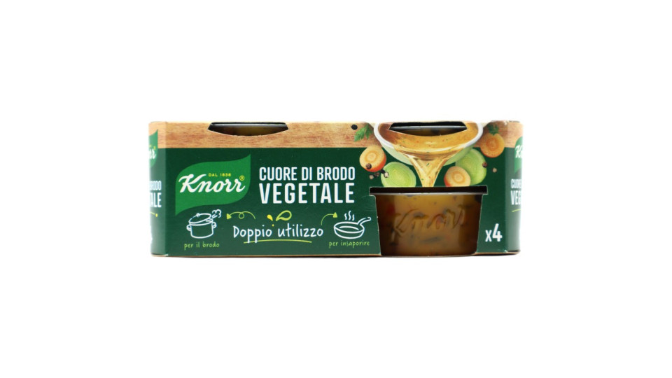 Knorr Cuore di Brodo Vegetale 4 x 28 g